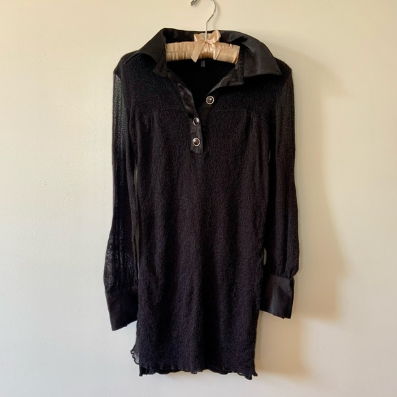 Cinema Donna vintage dress with Eagle embroidery and wild written in gemstones - Picture 6 of 7